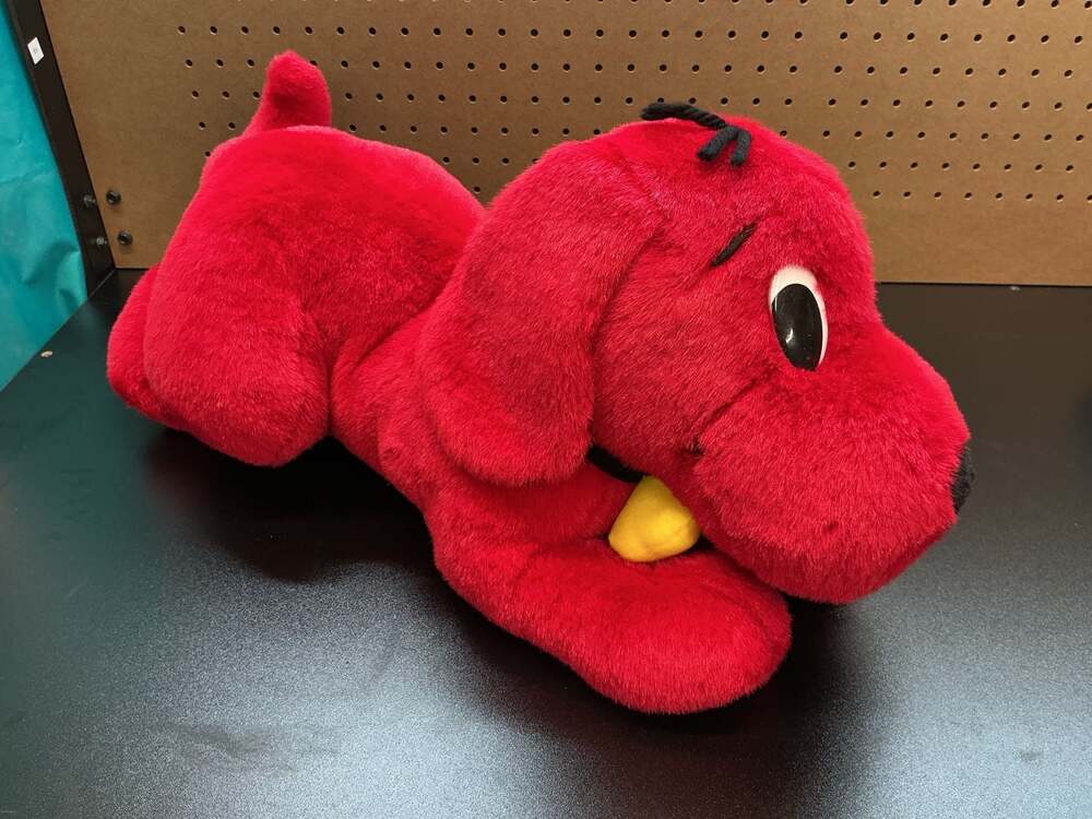Scholastic Clifford The Big Red Dog 19” Plush Stuffed Animal with Yellow Bone